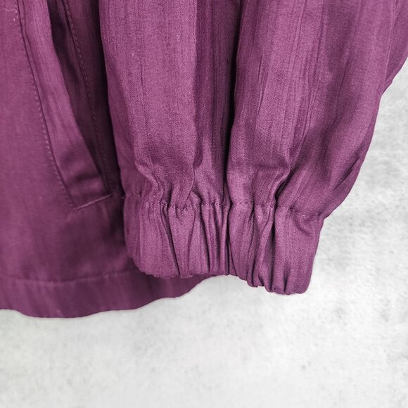 Womens Purple Appleseeds Jacket Full Zip Long Sleeve 100% Polyester Size 3X - Picture 5 of 12